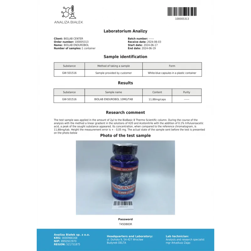 Endurobol 10 mg, 60 caps